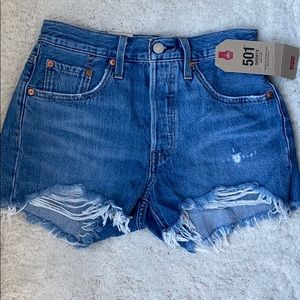 Levi 501 high rise shorts